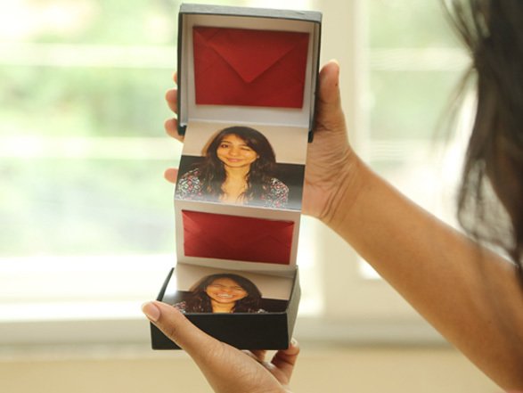 Surprise gift box with photos