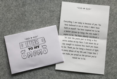 Letters to my Mom