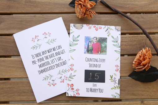 Wedding Countdown Card - Best Courtship period Gifts Online in India
