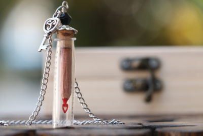 Pencil Heart Locket