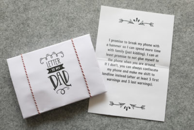 Letters to my Dad