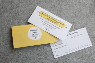Redeemable Coupons for Dad