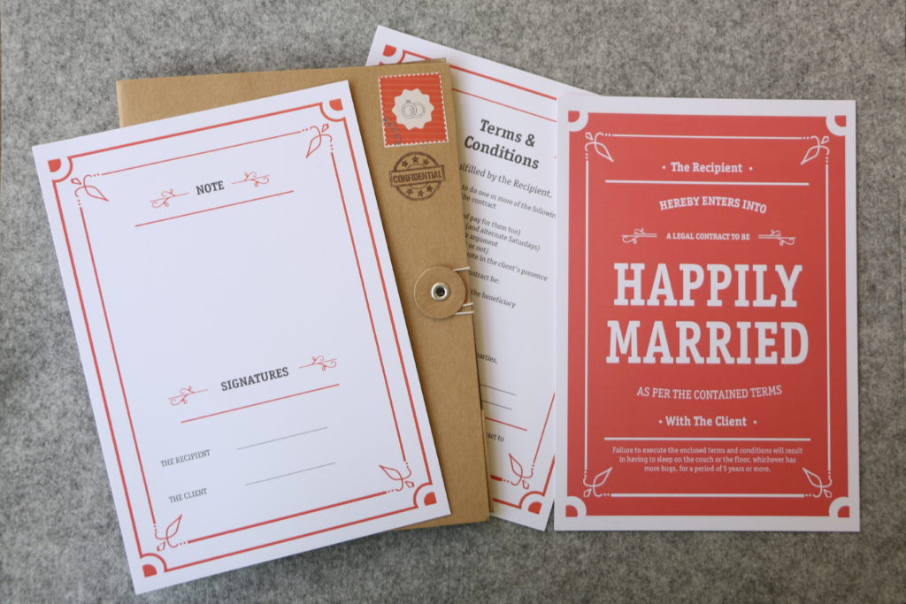 Pet rock Marriage Contract - Best Courtship period Gifts Online in India