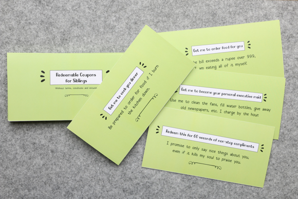 Sibling Redeemable Coupons - Best Rakhi Gifts Online in India